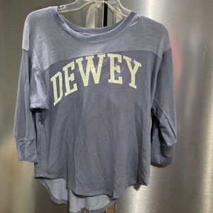 Women’s 3/4 Sleeve Shirt, Grey Dewey Size Small